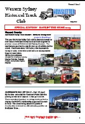 2013 HAULIN' THE HUME NEWSLETTER - Part A